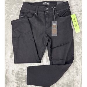 Sandpiper Petite Black Ankle Jeans Womens 8P‎ Premium Stretch Rhinestone Pocket